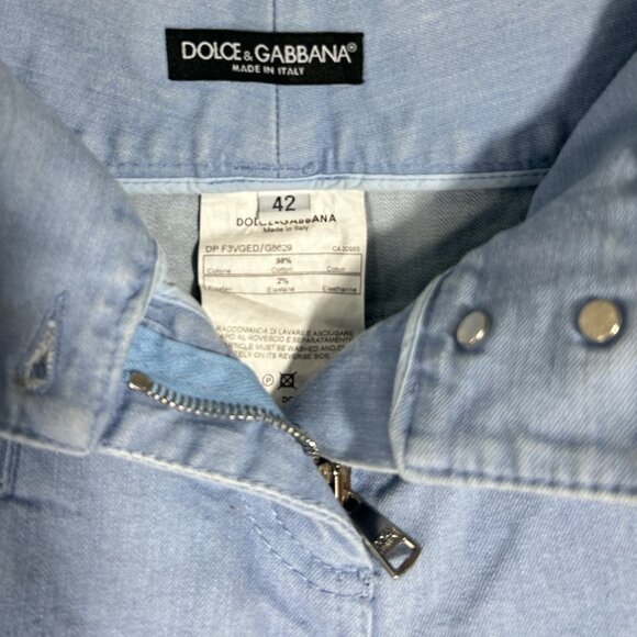 Dolce & Gabbana Light Blue Jeans Size 8 - Picture 6 of 7